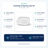Caractéristiques de la centrale d'alarme Daewoo Key SA501 4G
