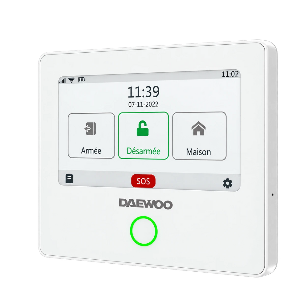 Centrale d'alarme Daewoo AM301 Touch, vue de face