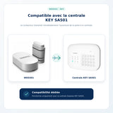 Contacteur d'ouverture Daewoo WDS501 compatible avec la centrale Key SA501