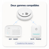 Détecteur de fumée Daewoo WSD501 compatible centrales Key et Élite