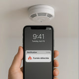 Alerte de fumée reçue sur smartphone via l'application Daewoo Home Connect