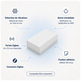 Caractéristiques du détecteur de vibration Zigbee Daewoo WVD502Z