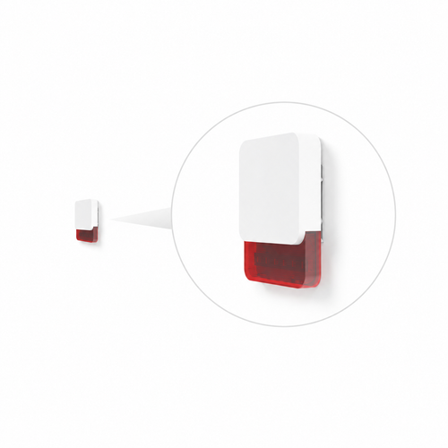 Sirène intérieure sans fil 100 dB | WIS305 - Alimentation électrique - Batterie de secours