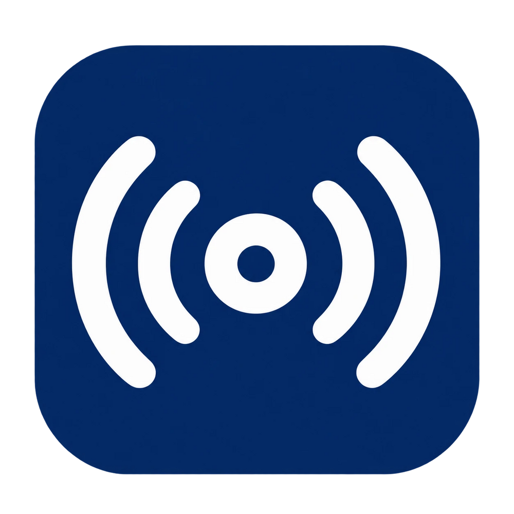 Icône Connexion de la centrale AM302 Touch XL, en haut à droite de l'écran