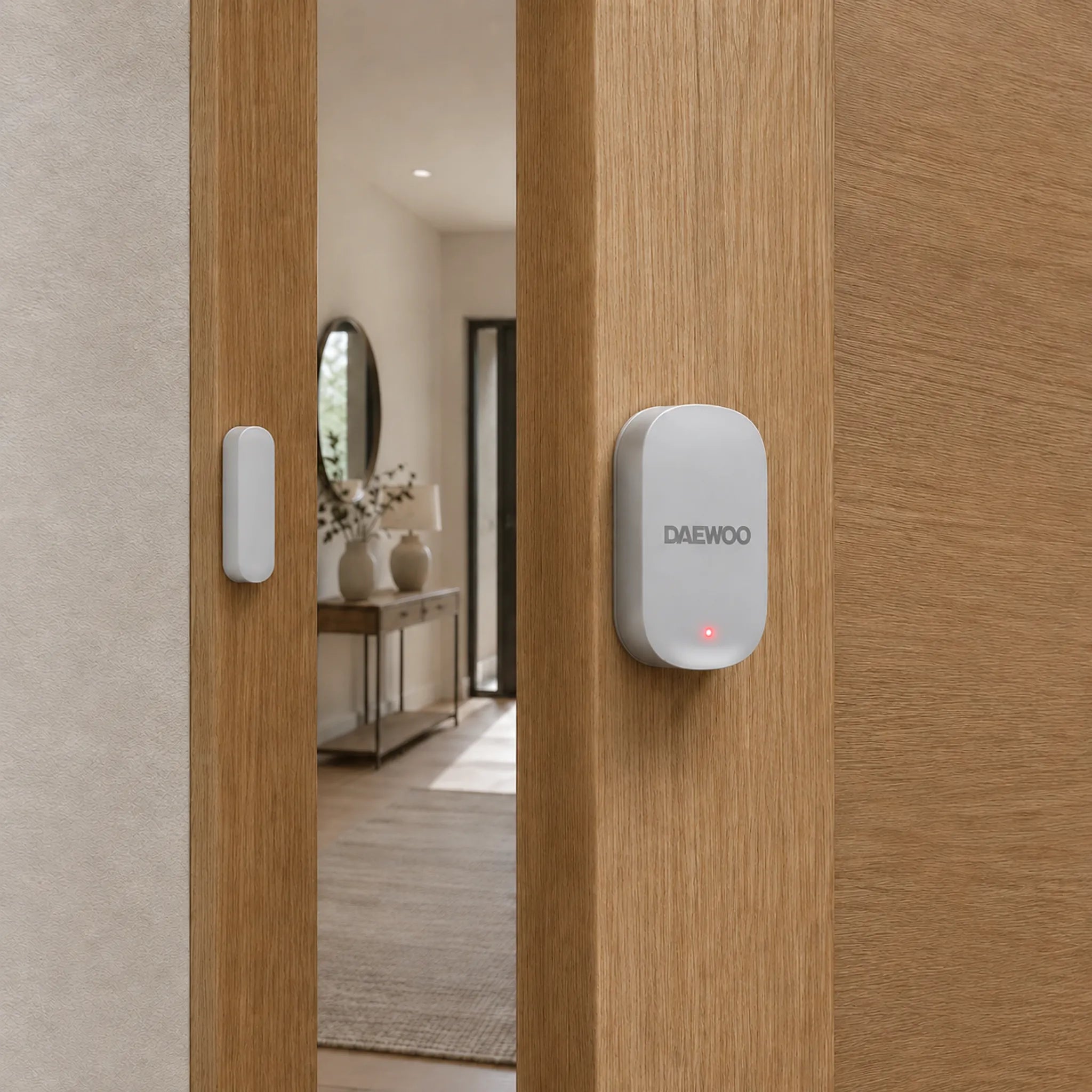 Installation du contacteur d'ouverture Zigbee Daewoo WDS502Z sur une porte