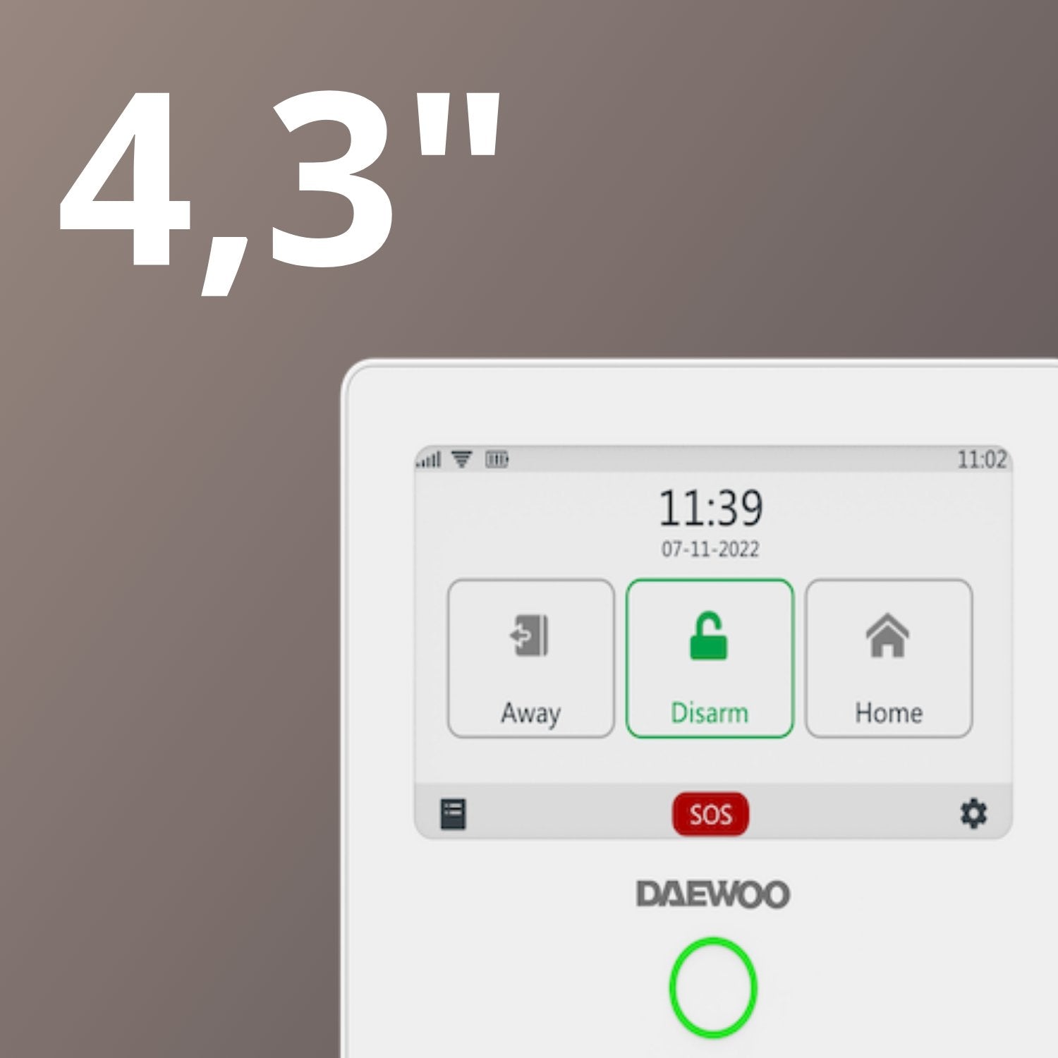 AM314 | Alarme Daewoo Wifi / GSM 4G à écran tactile - Daewoo Security