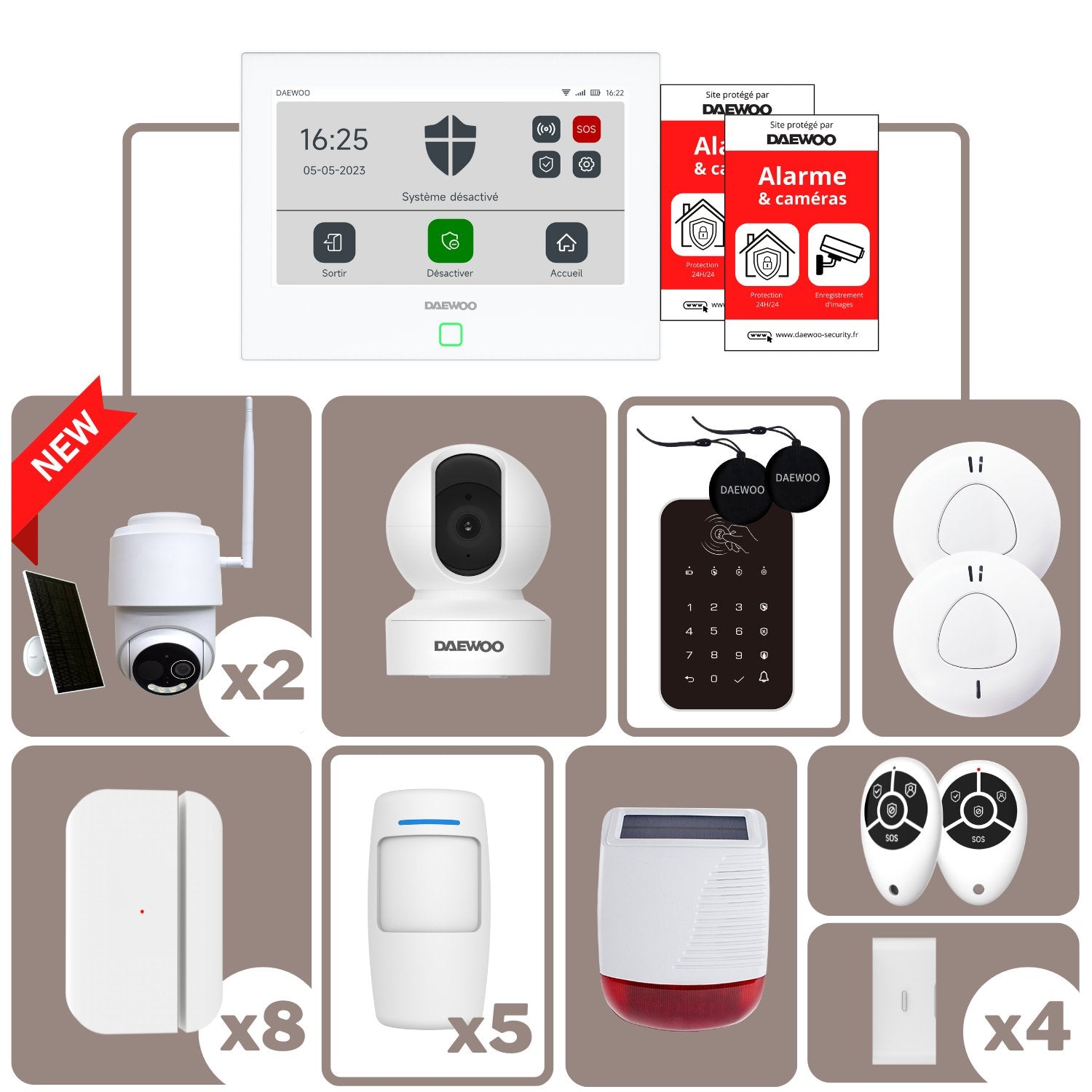 AM316 | Alarme Daewoo Wifi / GSM 4G - Daewoo Security