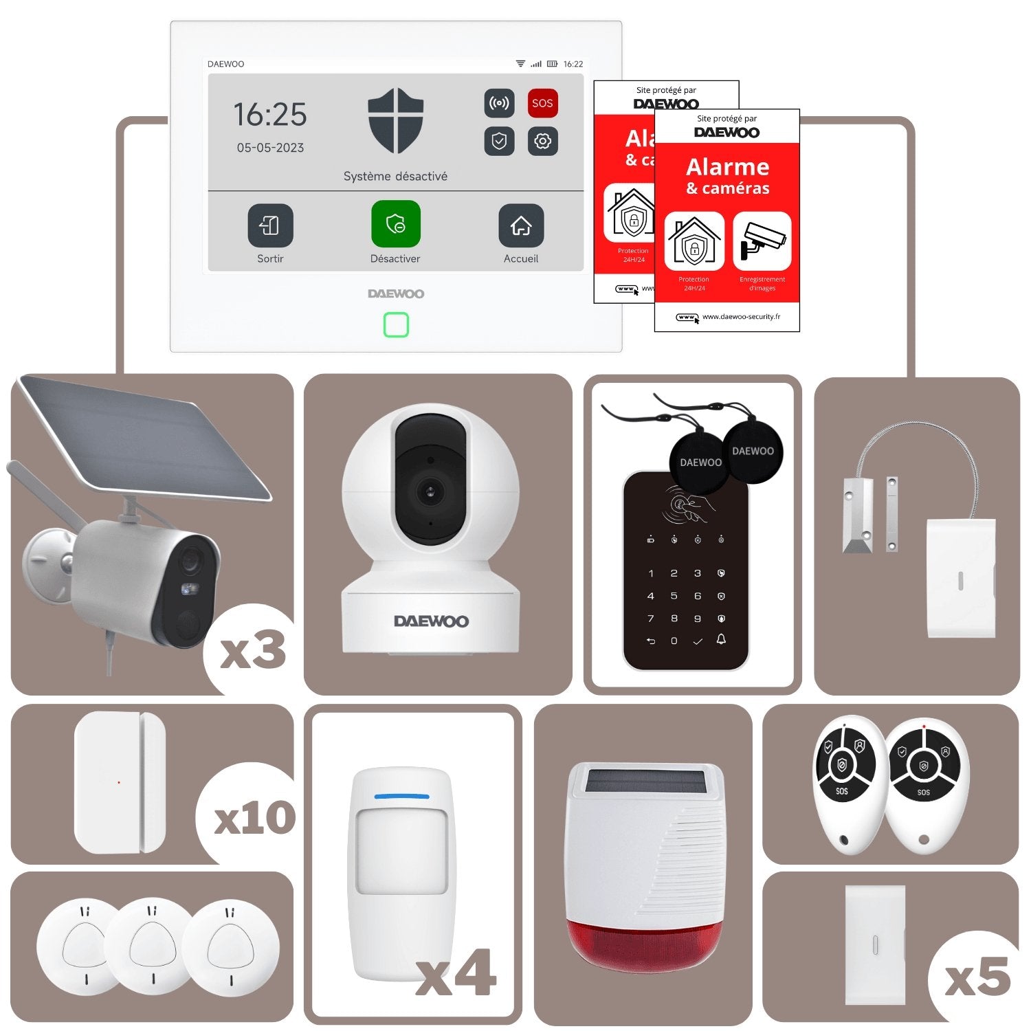 AM317 | Alarme Daewoo Wifi / GSM 4G - Daewoo Security