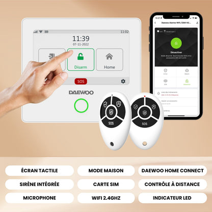 Contacteur de porte de garage WDG301 | Compatible avec l'alarme AM301/AM302 - Daewoo Security