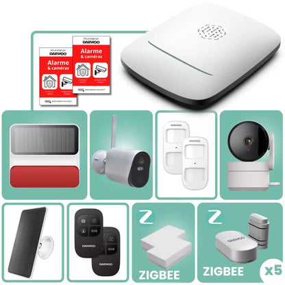 Pack PA521Z | Système d'alarme Full 4G & Zigbee - Daewoo Security