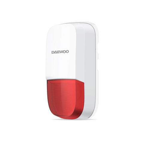 Sirène extérieure WOS501 |Compatible avec l'alarme SA501 & PA501Z - Daewoo Security